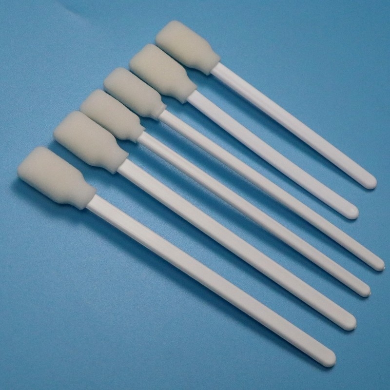 106mm 単品 白色PPステッカー 直角スポンジスワブ 皮膚 消毒剤 医療用泡スワブ 適用器