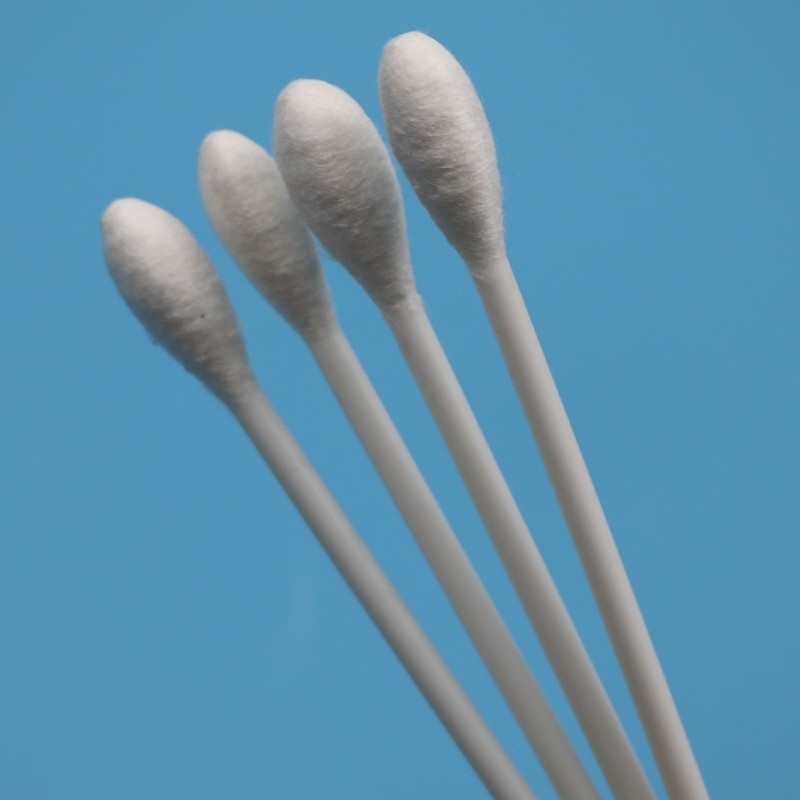 1回使用可能な10cmPPスティック 大型丸型ヘッド Qtips 医療用綿バッドスワブ用剤