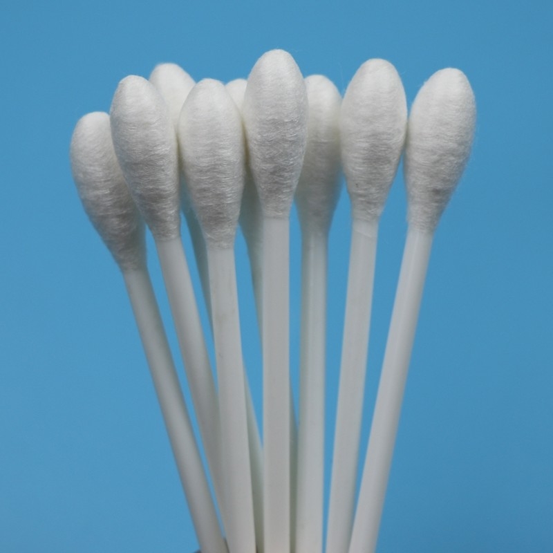一回使用可能な白色PPスティック 10mm 大丸頭 綿花薬用綿棒用