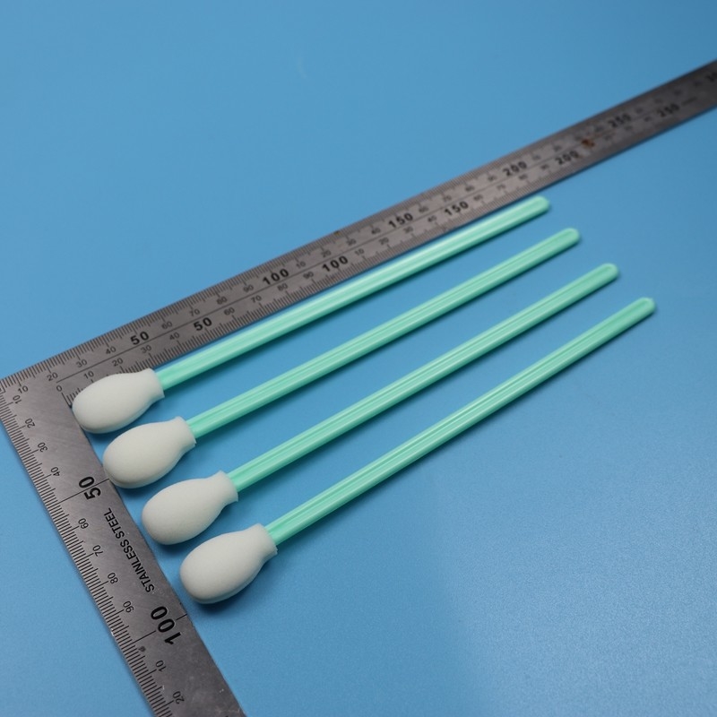 180mm リントフリー エクストラロングハンドル 丸いスポンジ クリーンルーム スワブ プリンター クリーニング 円形泡スワブ