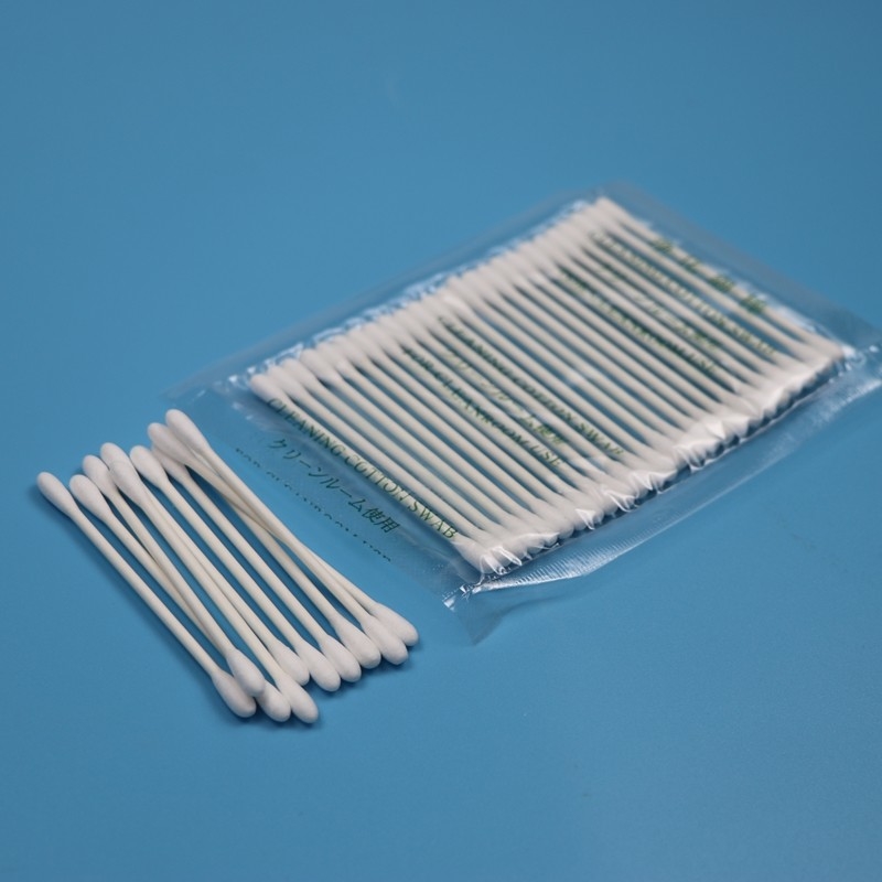 CA-002 環境に優しい二重端QTips 産業用清掃用 綿花芽 清潔室用 綿棒