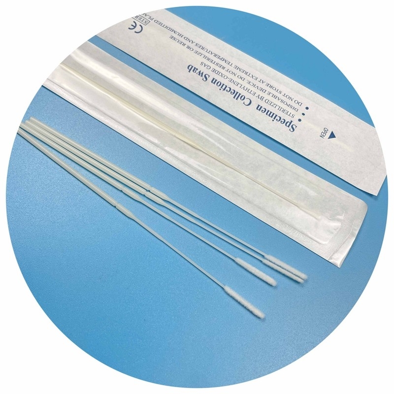 滅菌なEOガスサンプルスワブ CE認定ナイロンフラックスピップ,断点付き150mm長,医療/医薬品試験用