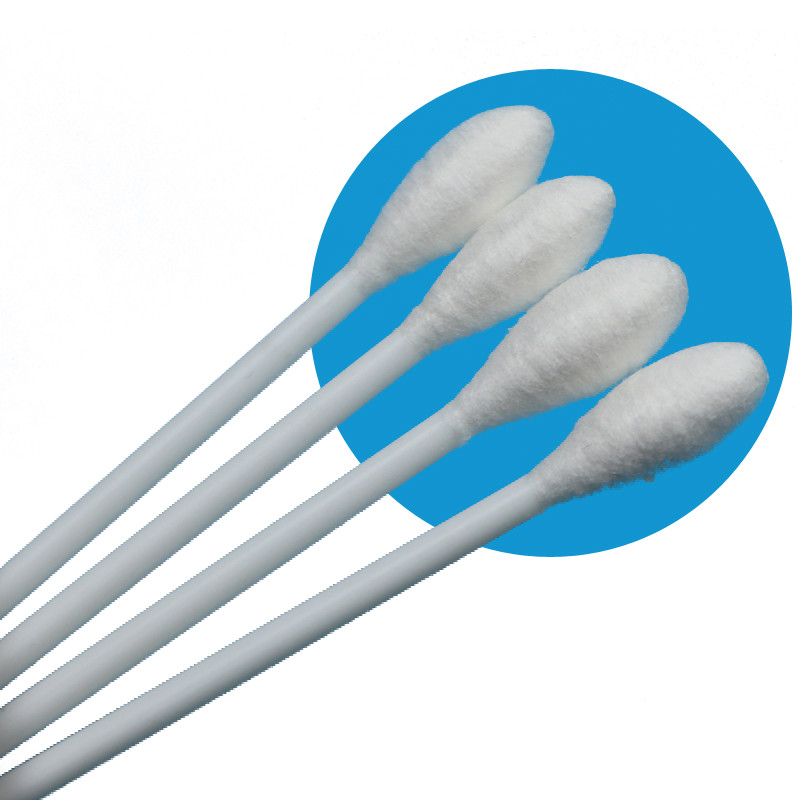 10cm PP スティック 大丸頭 綿花 医療用QTips 綿のスワブ アプリケーション