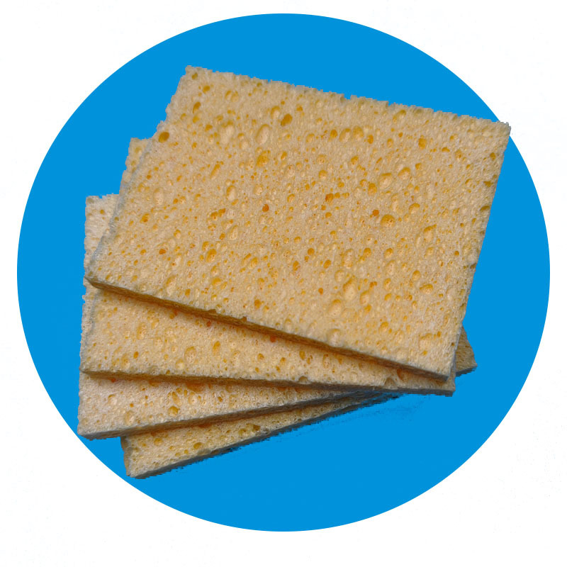 6*8*0.5cm 高吸収性長方形セルローススポンジスワブ 環境表面サンプリングスワブ 食品用