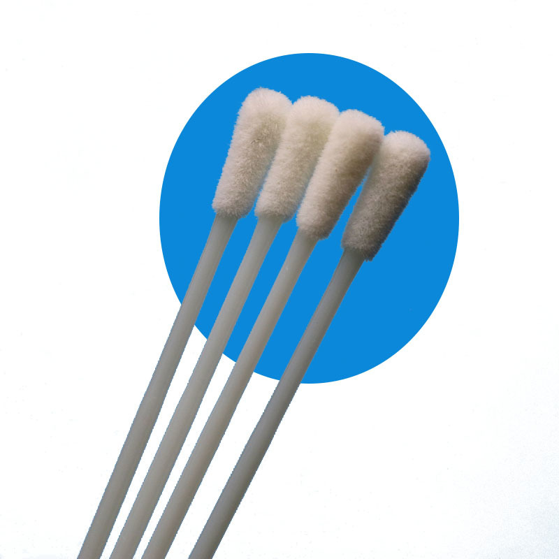146mm 個別包装フロッキングナイロン口腔用サンプリングスワブ滅菌済み検体採取スワブ、ブレイクポイントなし、医療用