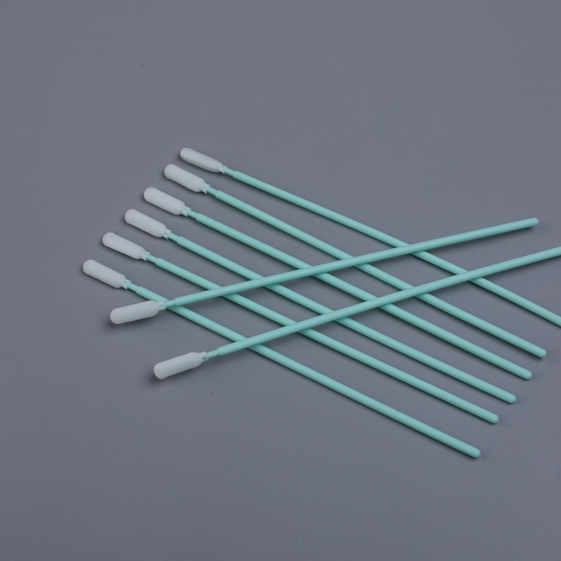 165mm ロング 泡スワブ 硬いハンドル リントフリー スロット 清掃