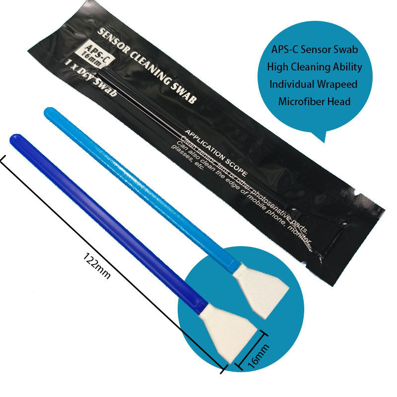 APS-C カメラ用の個別包装された 16 mm マイクロファイバーセンサースワブ DSLR カメラのクリーニング用ディテイリングスワブ