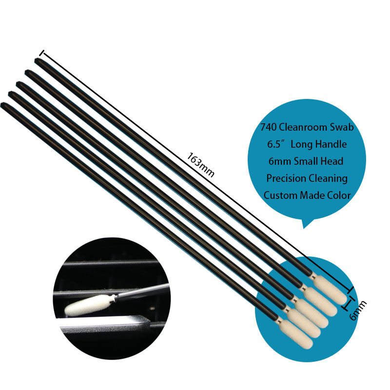 TX740 糸くずの出ない 6.5 インチ エクストラロングハンドル 精密スポンジ ディテール綿棒 プリンター クリーニングフォーム綿棒 車のクリーニング用