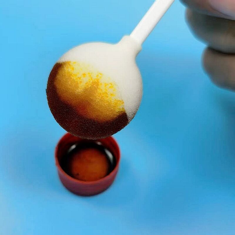 高吸液性創傷洗浄スポンジ：効率的な滲出液管理のための105mmハンドルと大型丸型ヘッド