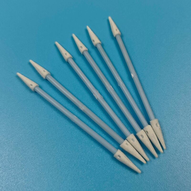 糸くずの出ないブルーハンドル 3.6 ミリメートルミニ尖ったスポンジ綿棒車のクリーニングディテール綿棒精密クリーニング ESD フォーム綿棒クリーンルーム用