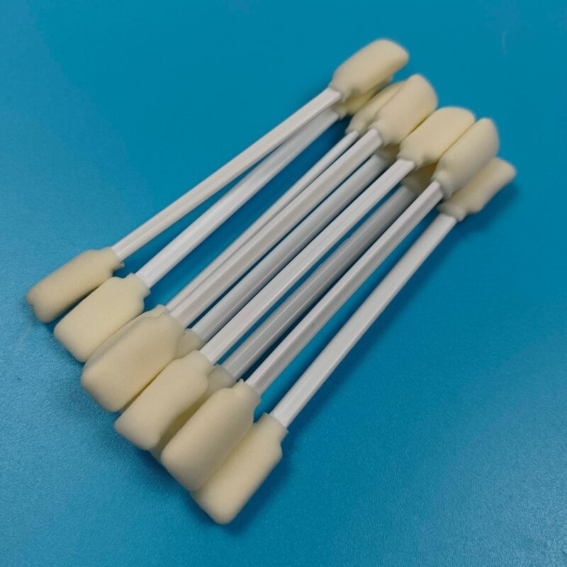 白 PP スティック両端長方形スポンジクリーニング綿棒ミマキプリンタクリーニングフォームチップクリーンルーム綿棒